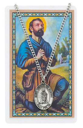 (PSD684IS) ST ISIDORE MEDAL & PRAYER CARD