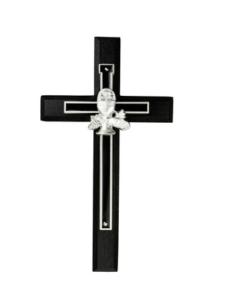 (XT217) 6.75" BLACK COMMUNION CRUCIFIX