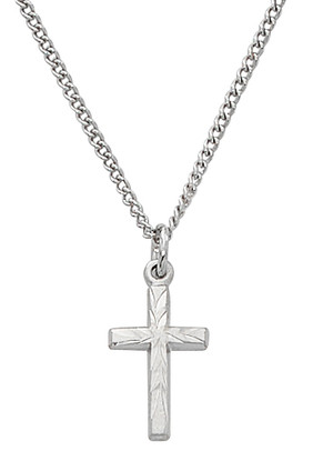 (GL8001B) SS BABY CROSS WITH 13" CHAIN