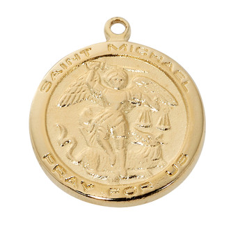 (H515MK) 18" GP PEWT ST. MICHAEL 