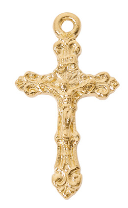 (H5020) 18" GP PEWT CRUCIFIX,BOXED