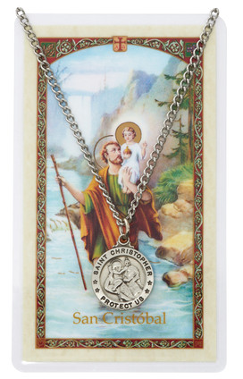 (PSP600CH) ST CHRISTOP SPANISH PRAYER CAR