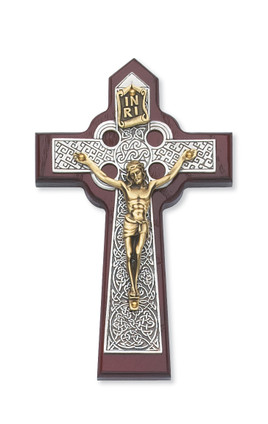 (79-42561) 5 3/4" CHERRY CELTIC CRUCIFIX
