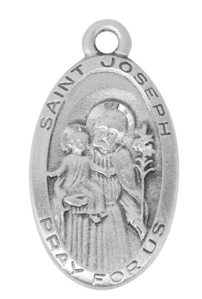 (D550JS) 24" CH PEWTER ST. JOSEPH