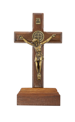 (82-15) 3.75" WALNUT STAND ST. BENED