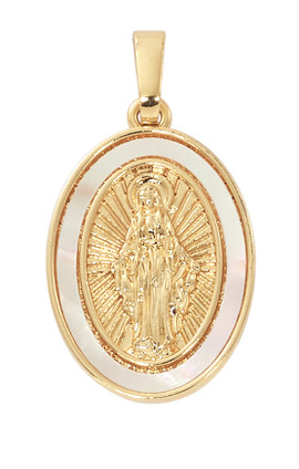 (H110) GOLD PLATE M.O.P MIRACULOUS