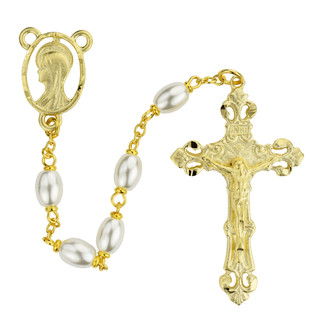 (R1025HF) OVALGOLD PLATE PEARL RSRY BOXE