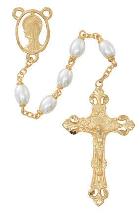 (R1025HF) OVALGOLD PLATE PEARL RSRY BOXE