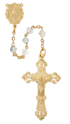 (R1035HF) GOLD PLATED CRYS SWAROVSKI RSR