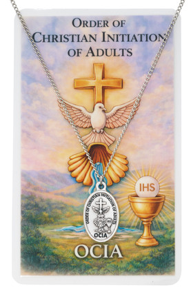 (PSD667) OCIA MEDAL & PRAYER CARD  