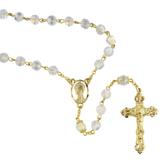(R1027HF) GP 8MM CRYSTAL ROSARY