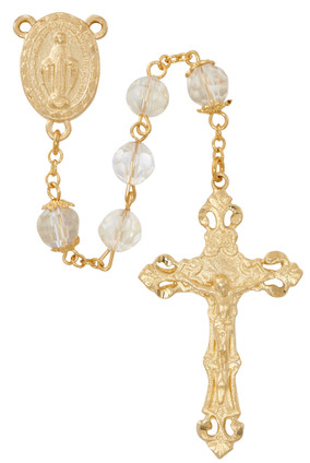 (R1027HF) GP 8MM CRYSTAL ROSARY