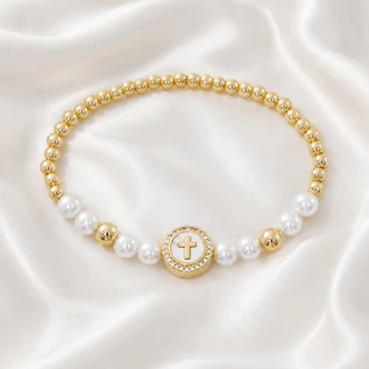 (B1079C) GP PEARL STRETCH BRAC WITH