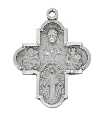 (AN188) 24" CH PEWTER 4-WAY