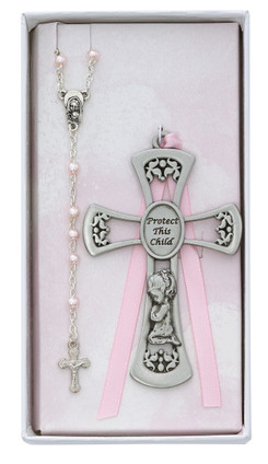 (BS10) PEWT GIRL CROSS/ROSRY SET