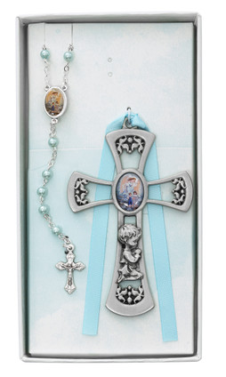 (BS35) PEWT BOY CROSS W/G.A. RSRY SET