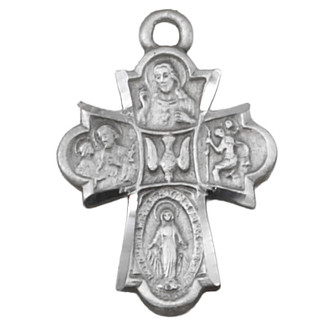 (D2410C) PEWTER 4WAY MEDAL 24"CH&CARD