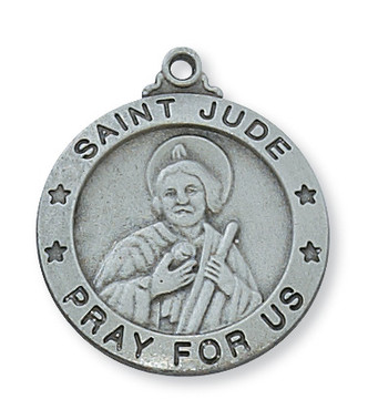 (D575JU) PEWTER ST JUDE MEDAL