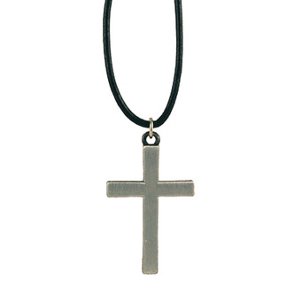 (D648LC) PEWTER CROSS CORD/CARD