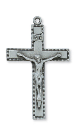 (D9075) PEWTER CRUCIFIX