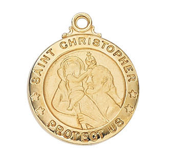 (J600CH) 20" CH G/SS ST. CHRISTOPHER 