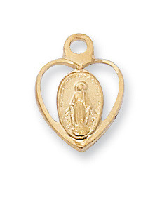 (JMHBB) 13" CH G/SS BABY HEART MIRAC 