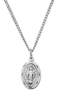 (L1203MIBB) SS MIRAC BABY MEDAL 13" CH/BX