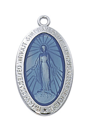 (L311ME) 18" CH SS BLUE EPOXY MIRACULOU