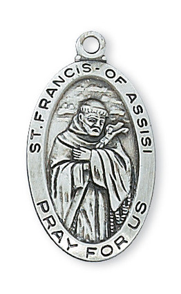 (L500FR) 18" CH SS ST. FRANCIS 