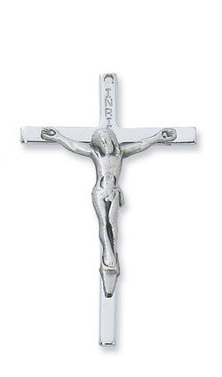 (L6026S) 24" CH SS CRUCIFIX 