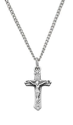 (L66B) 13" CH SS BABY CRUCIFIX