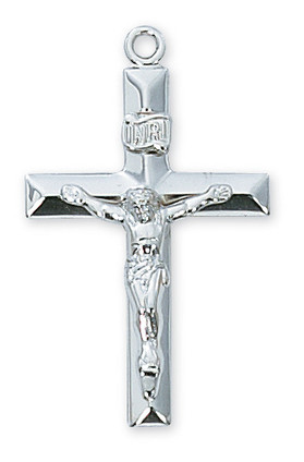 (L8011) 24" CH SS CRUCIFIX 