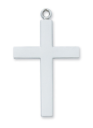 (L8020) 24" CH SS LORD'S PRAYER CROSS