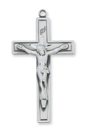 (L8041) 24" CH SS CRUCIFIX 