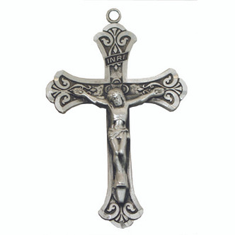 (L8085) 24" CH SS CRUCIFIX 