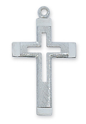 (L9008) 18" CH SS CUT OUT CROSS 