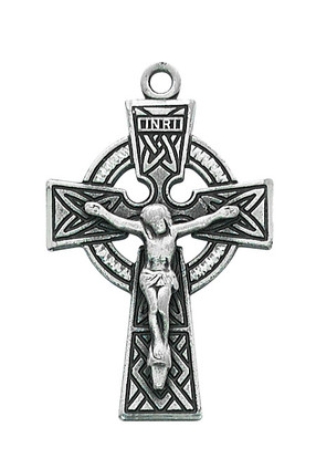 (L9030) 24" CH SS CELTIC CRUCIFIX