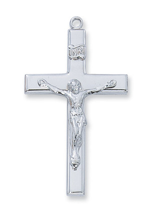 (L9073) 24" CH SS CRUCIFIX 