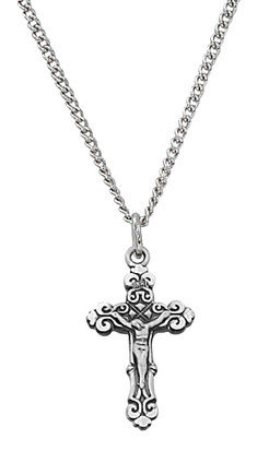 (L9103B) SS BABY CRUCIFIX 13" CH/BX