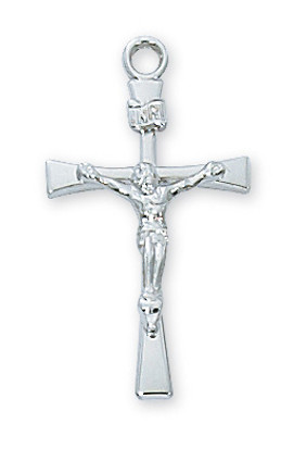 (L9119) 18" CH SS CRUCIFIX