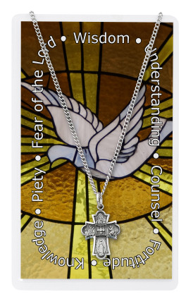 (PSD1810) PEWTER 4WAY PRAYER CARD SET