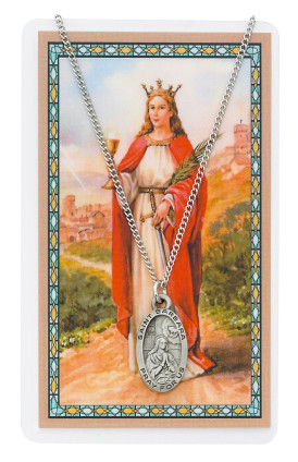 (PSD500BA) ST BARBARA PRAYER CARD SET