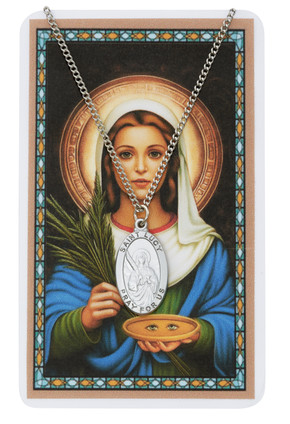 (PSD500LU) ST LUCY PRAYER CARD SET