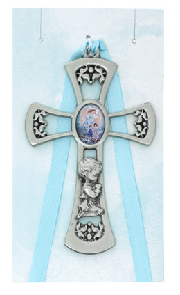 (PW10-B) 3 3/4 G.A. BOY CROSS WITH BLUE