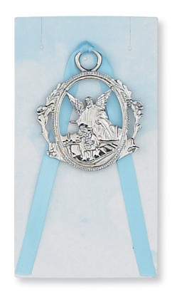 (PW6-B) GUARDIAN ANGEL CROSS WITH BLUE