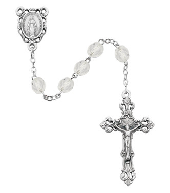 (R391-CRKF) 6MM AB CRYSTAL/APRIL ROSARY