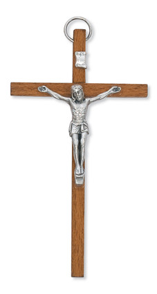 (94-23) 4" LIGHT BROWN CRUCIFIX"