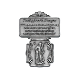 (VC-861) FIREFIGHTER PRAYER VISOR CLIP
