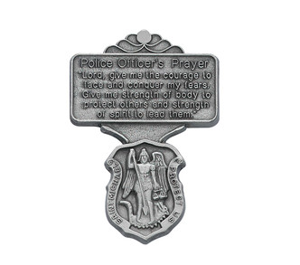 (VC-862) POLICE OFF. PRAYER VISOR CLIP