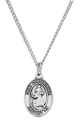 (L739B) 13" CH SS BABY ST. CHRIST 